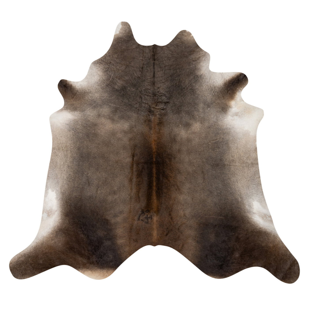 Natural Brazilian Cowhide Rug -  Grey & Beige