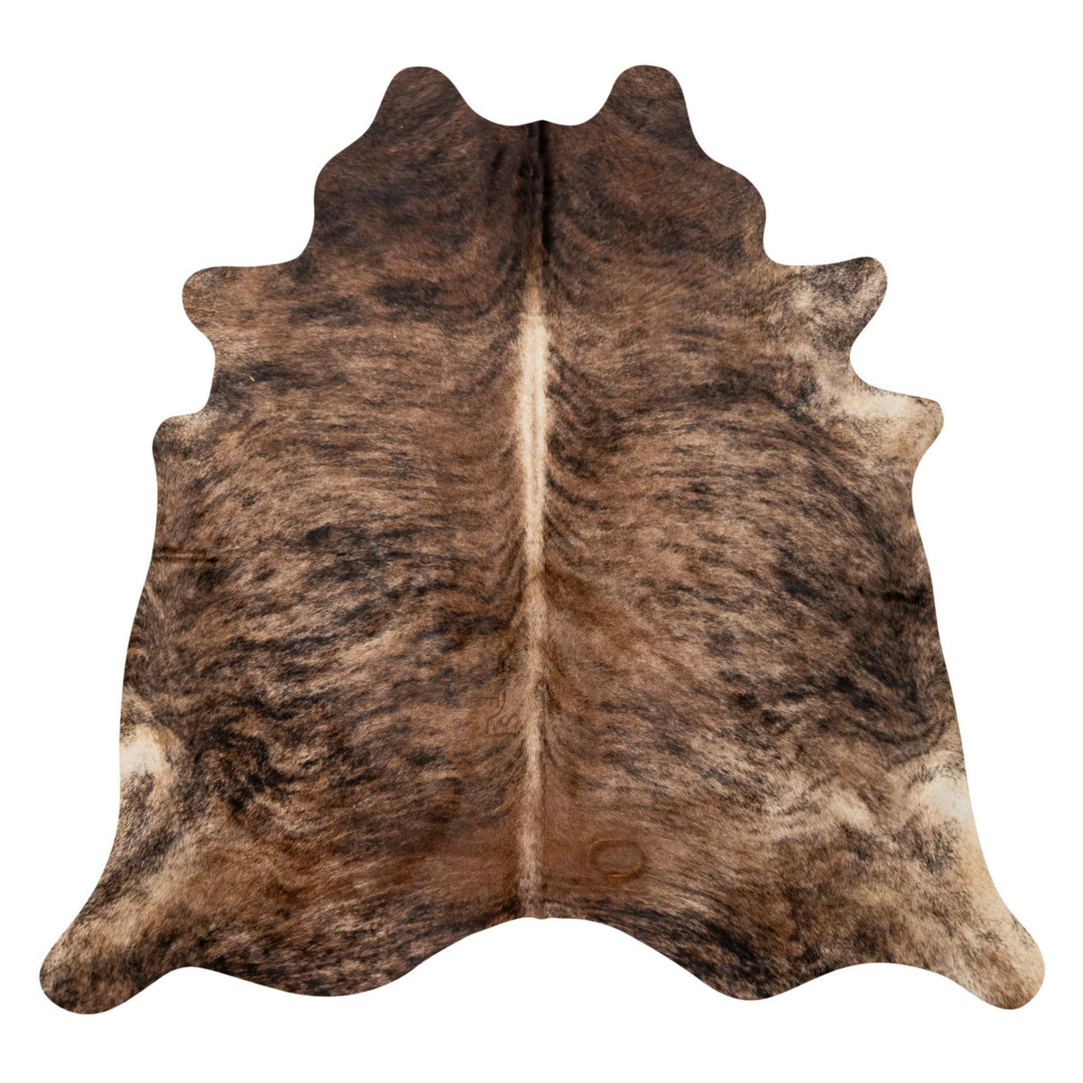 Natural Brazilian Cowhide Rug -  Espresso & Caramel