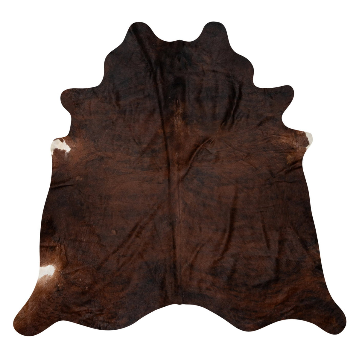 Natural Brazilian Cowhide Rug -  Chocolate & Espresso