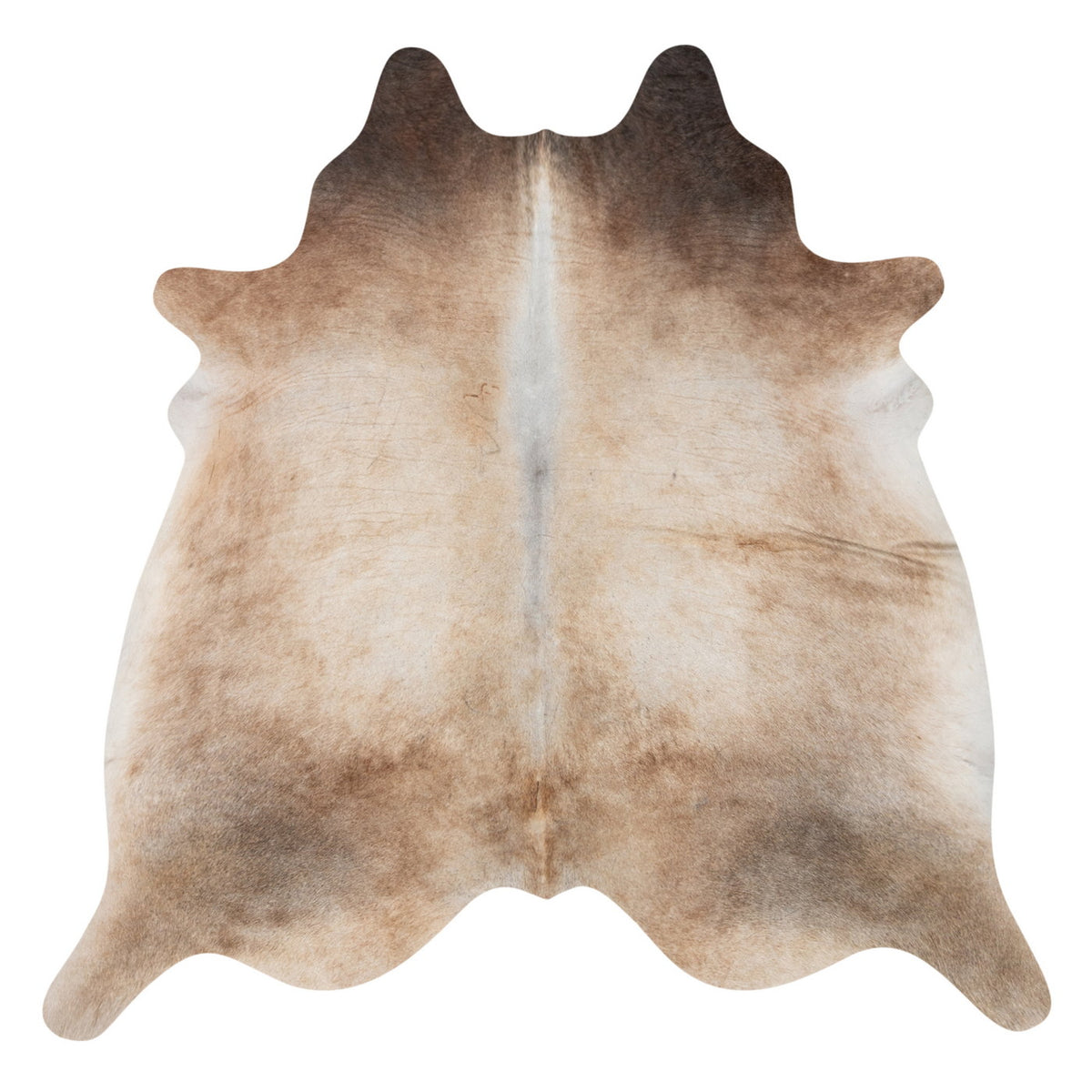 Natural Brazilian Cowhide Rug -  Beige & Ivory