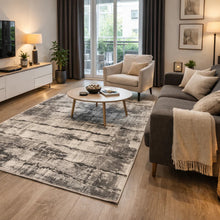 Load image into Gallery viewer, Mason Rug – Gray Abstract Essential Area Rug