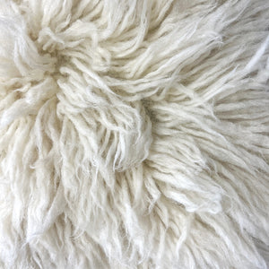 Natural Sheep Wool Pillow Cover 18"x18" / Natural White