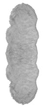 Load image into Gallery viewer, Natural Shape Sheepskin Light Grey 2&#39;x6&#39;