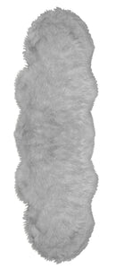 Natural Shape Sheepskin Light Grey 2'x6'