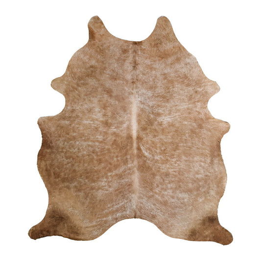 Natural Brazilian Cowhide Rug -  Beige & Caramel