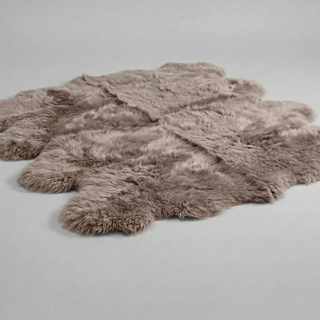 Octo Sheepskin Rug & Throw, XXLarge, approx. 6'x8' , Camel