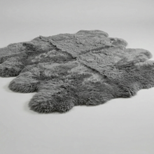 Load image into Gallery viewer, Octo Sheepskin Rug &amp; Throw, XXLarge, approx. 6'x8' , Grey