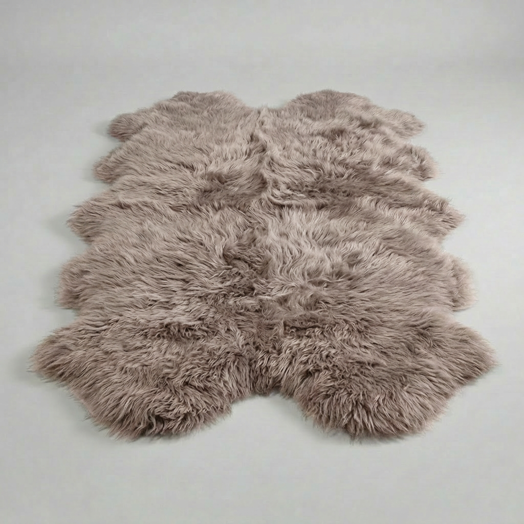 Octo Sheepskin Rug & Throw, XXLarge, approx. 6'x8' , Camel