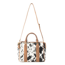 Load image into Gallery viewer, Speckled Range Hairon Leather Concealed Carry Bag in Arctic Storm
