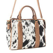 Load image into Gallery viewer, Speckled Range Hairon Leather Concealed Carry Bag in Arctic Storm