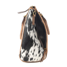 Load image into Gallery viewer, Speckled Range Hairon Leather Concealed Carry Bag in Arctic Storm