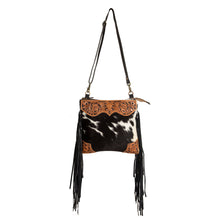 Load image into Gallery viewer, Tumbleweed Trail Fringed Hand-Tooled Bag