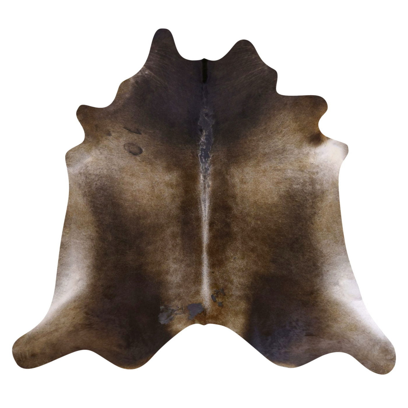 Natural Brazilian Cowhide Rug -  Caramel , Espresso & Ivory
