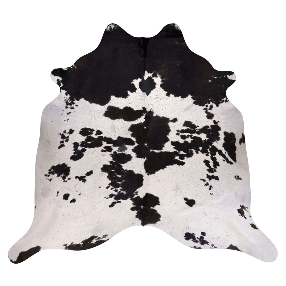 Natural Brazilian Cowhide Rug -  Espresso & Ivory