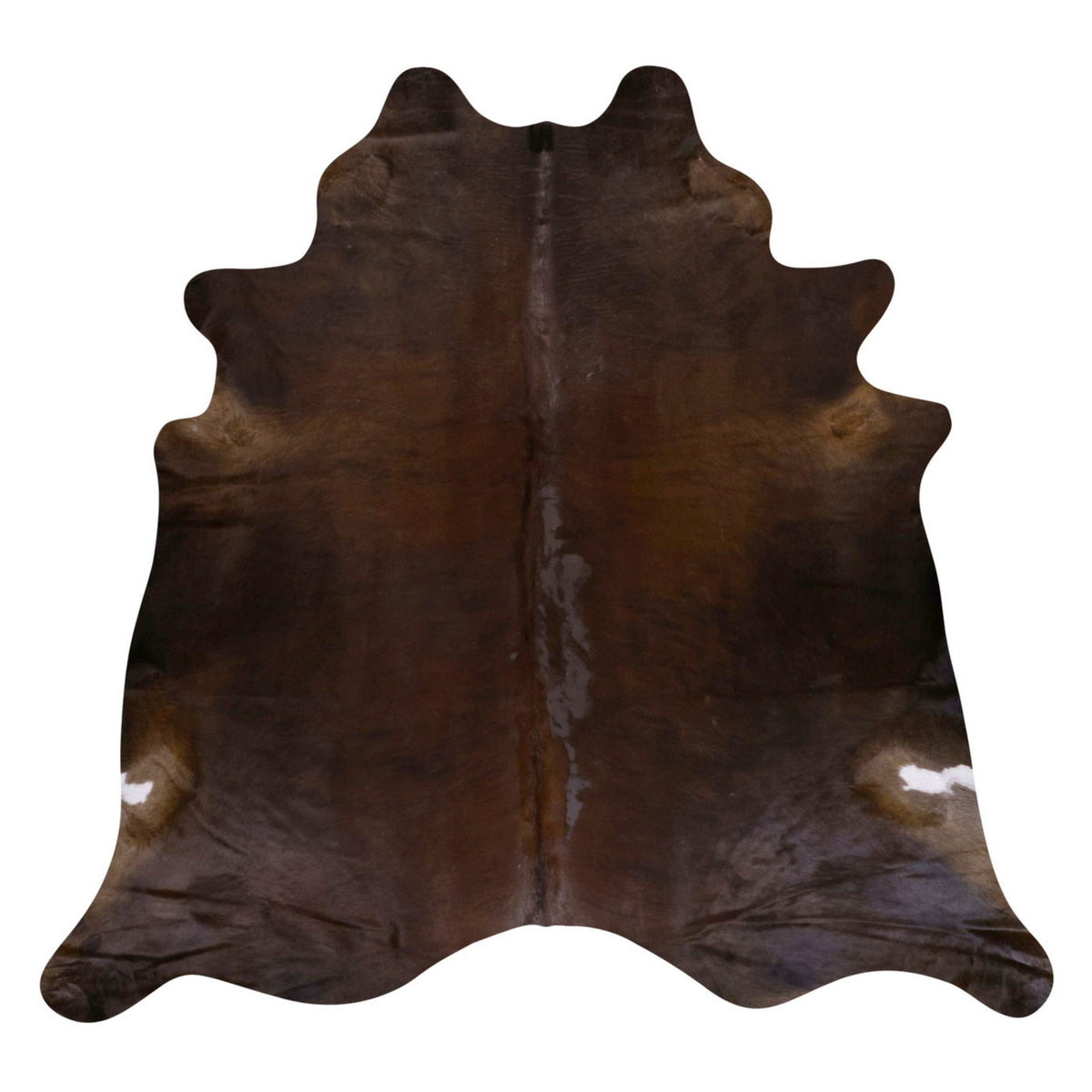Natural Brazilian Cowhide Rug -  Chocolate