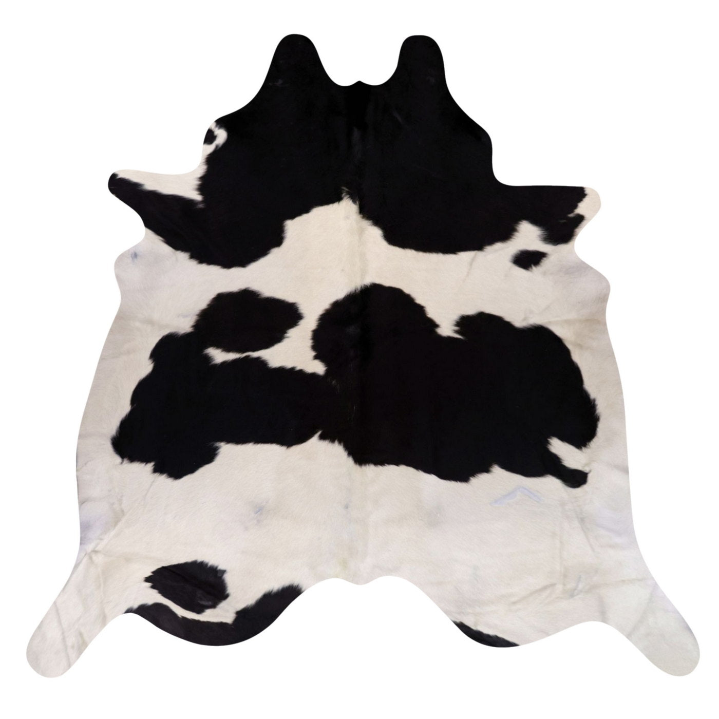 Natural Brazilian Cowhide Rug -  Ivory & Espresso