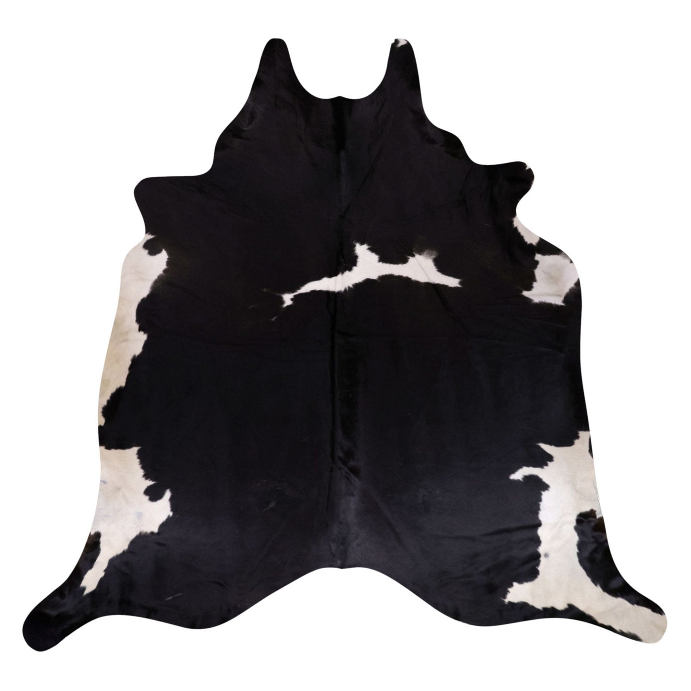 Natural Brazilian Cowhide Rug -  Espresso & Ivory