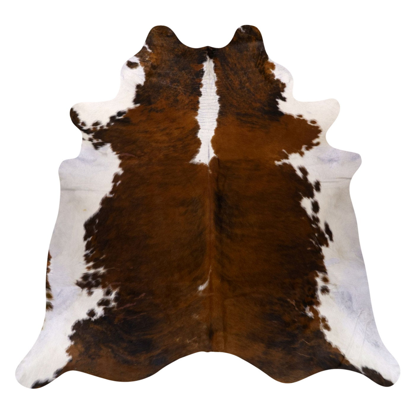 Natural Brazilian Cowhide Rug -  Mocha, Espresso & Ivory