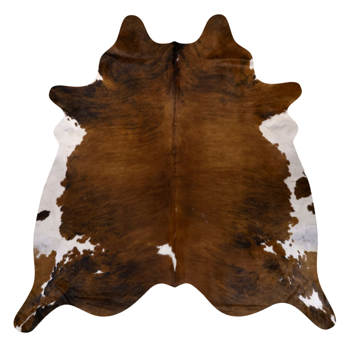 Natural Brazilian Cowhide Rug -  Mocha, Espresso & Ivory