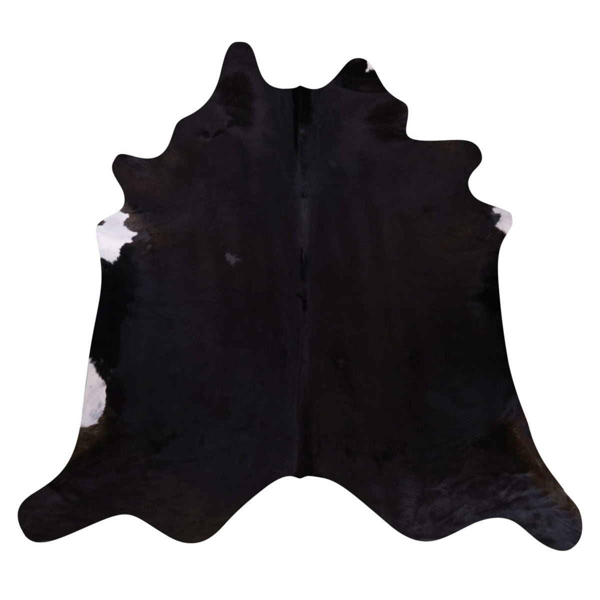 Natural Brazilian Cowhide Rug -  Espresso & Ivory