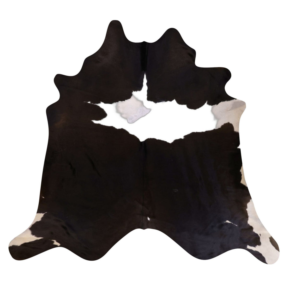 Natural Brazilian Cowhide Rug -  Espresso & Ivory