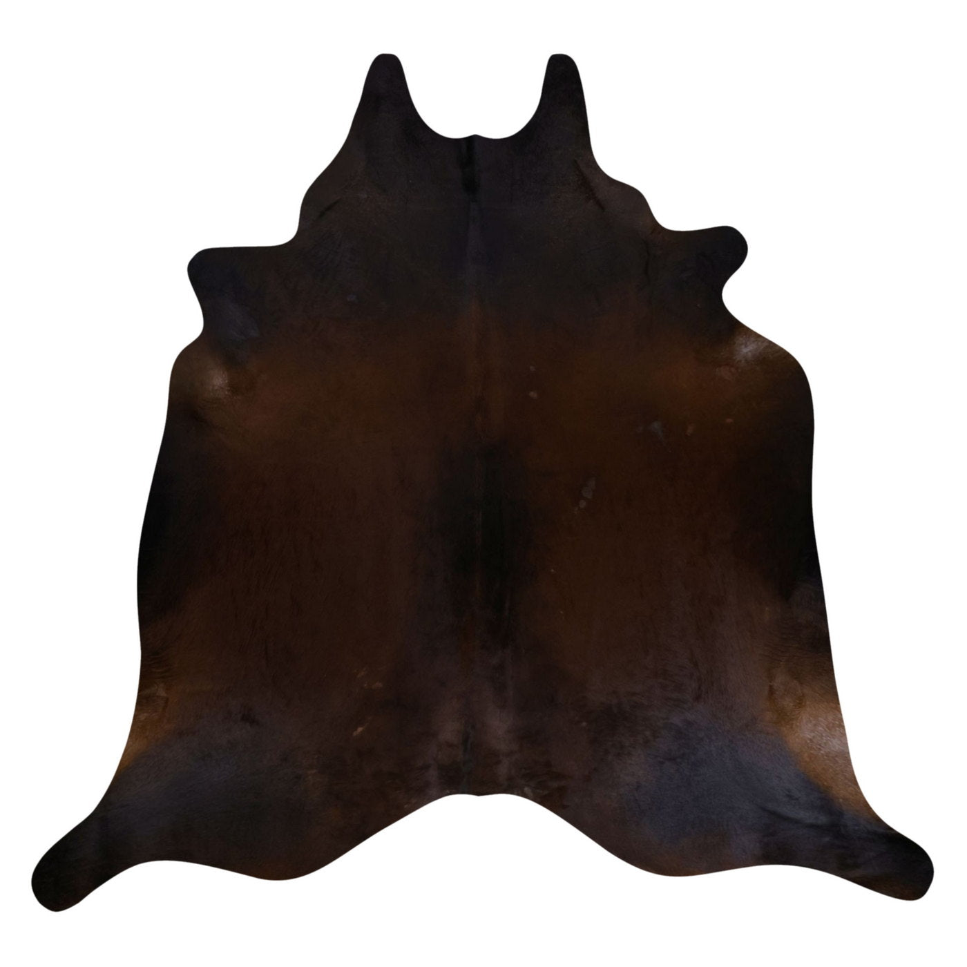 Natural Brazilian Cowhide Rug -  Chocolate & Espresso