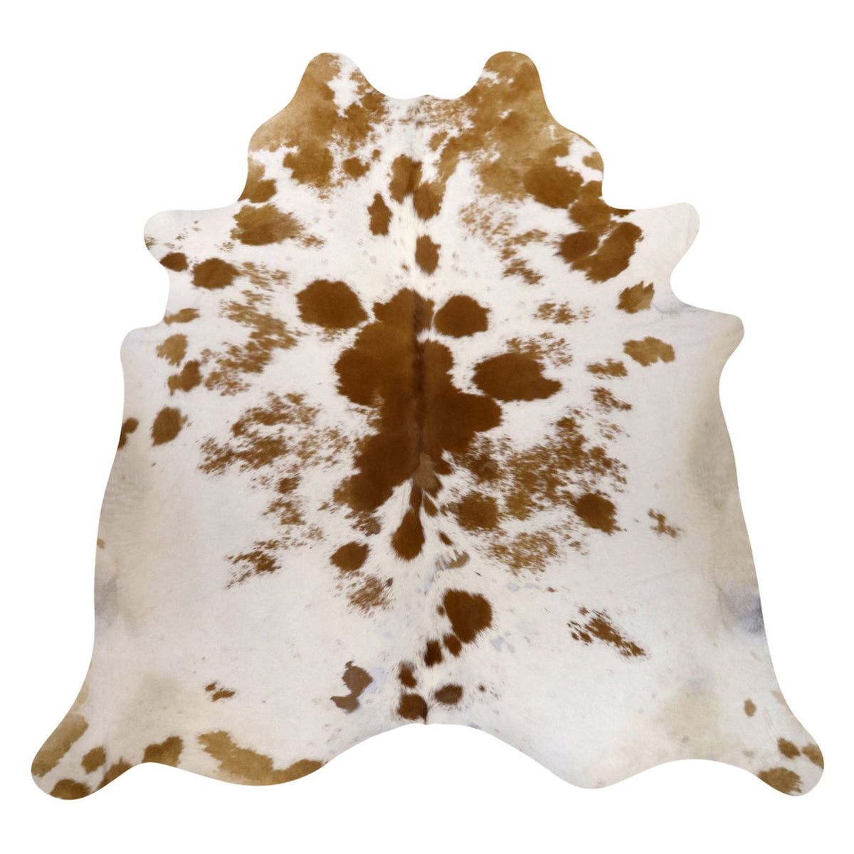 Natural Brazilian Cowhide Rug -  Mocha & Ivory