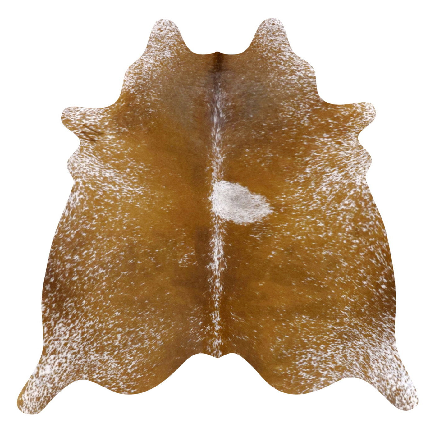 Natural Brazilian Cowhide Rug -  Mocha & Ivory