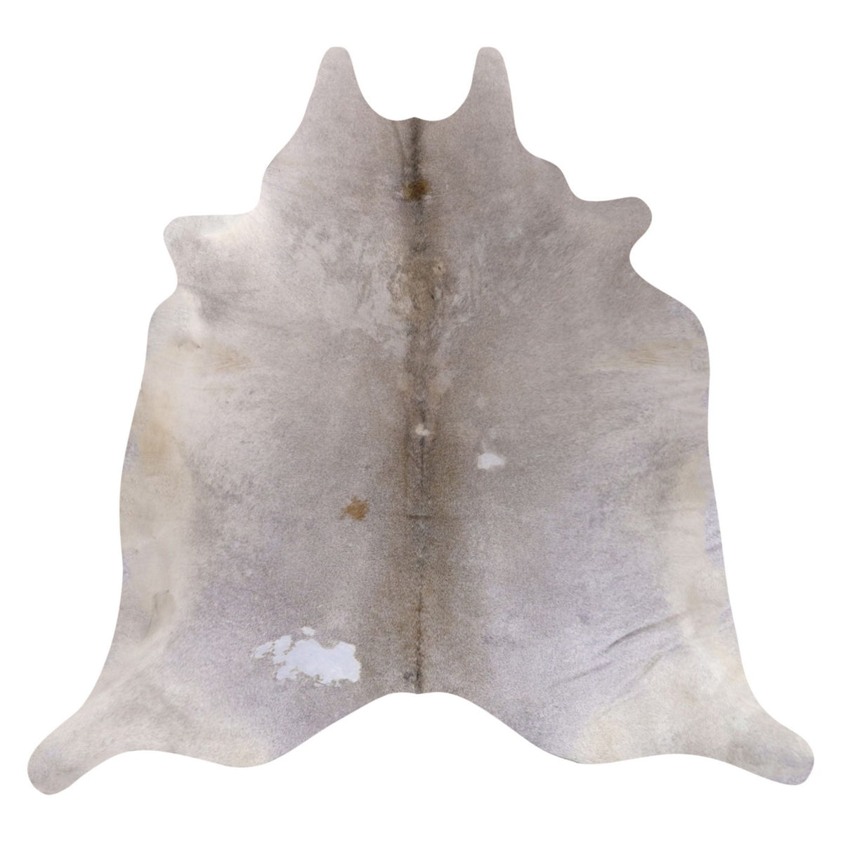 Natural Brazilian Cowhide Rug -  Grey & Ivory