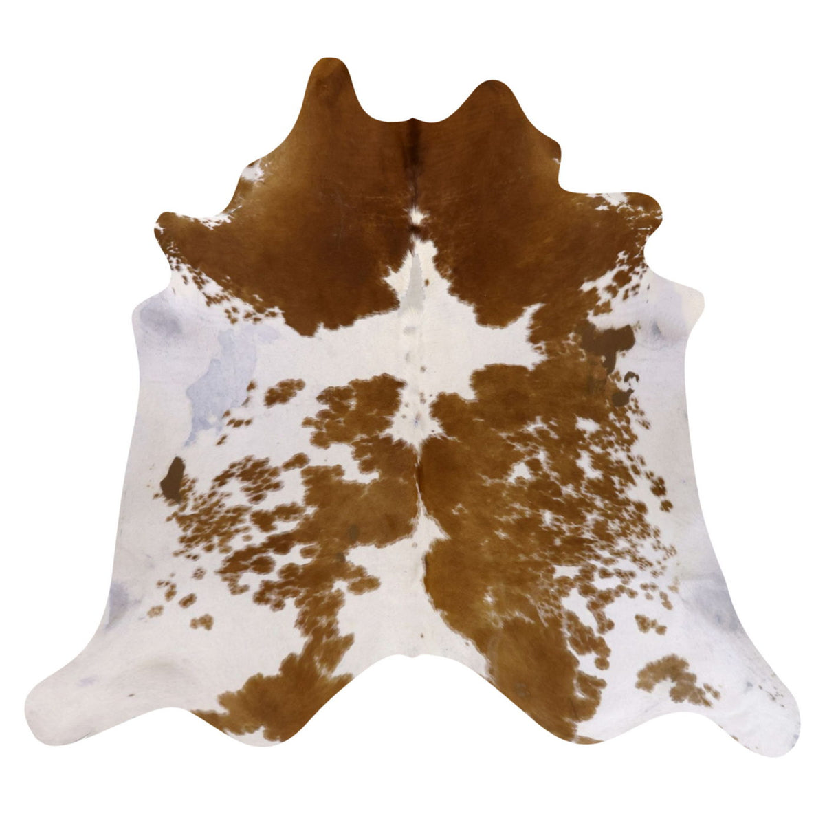 Natural Brazilian Cowhide Rug -  Ivory & Caramel