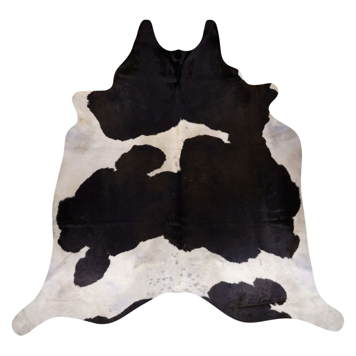 Natural Brazilian Cowhide Rug -  Espresso & Ivory