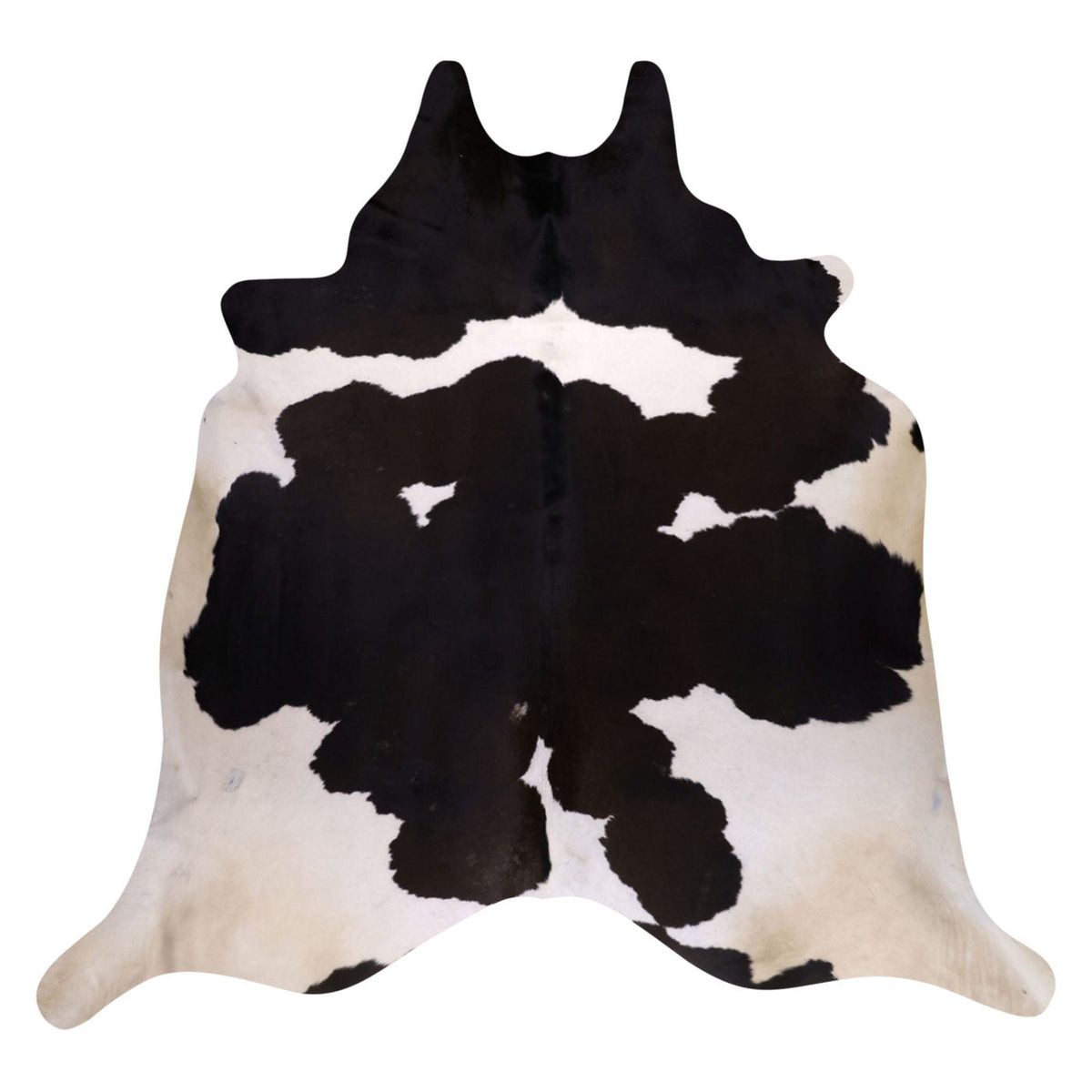 Natural Brazilian Cowhide Rug -  Espresso & Ivory