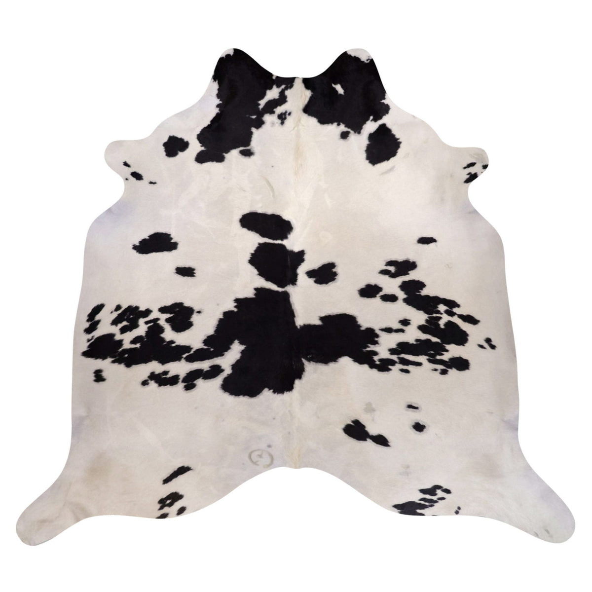 Natural Brazilian Cowhide Rug -  Ivory & Espresso
