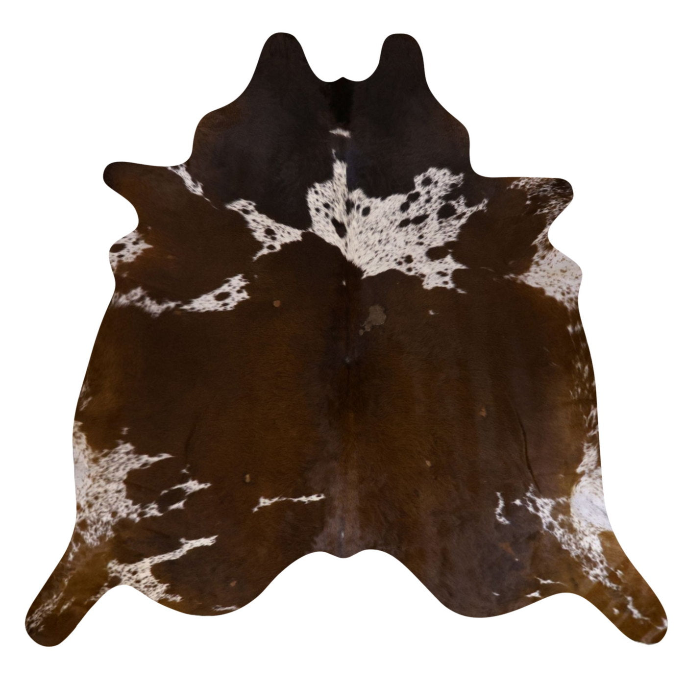 Natural Brazilian Cowhide Rug -  Mocha & Ivory