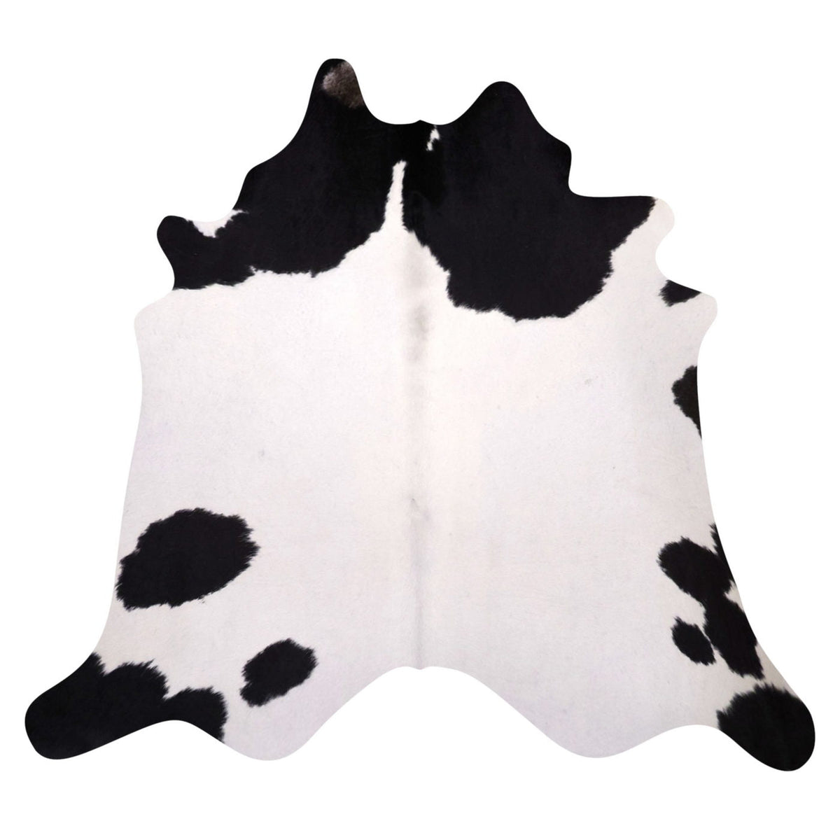 Natural Brazilian Cowhide Rug -  Espresso & Ivory