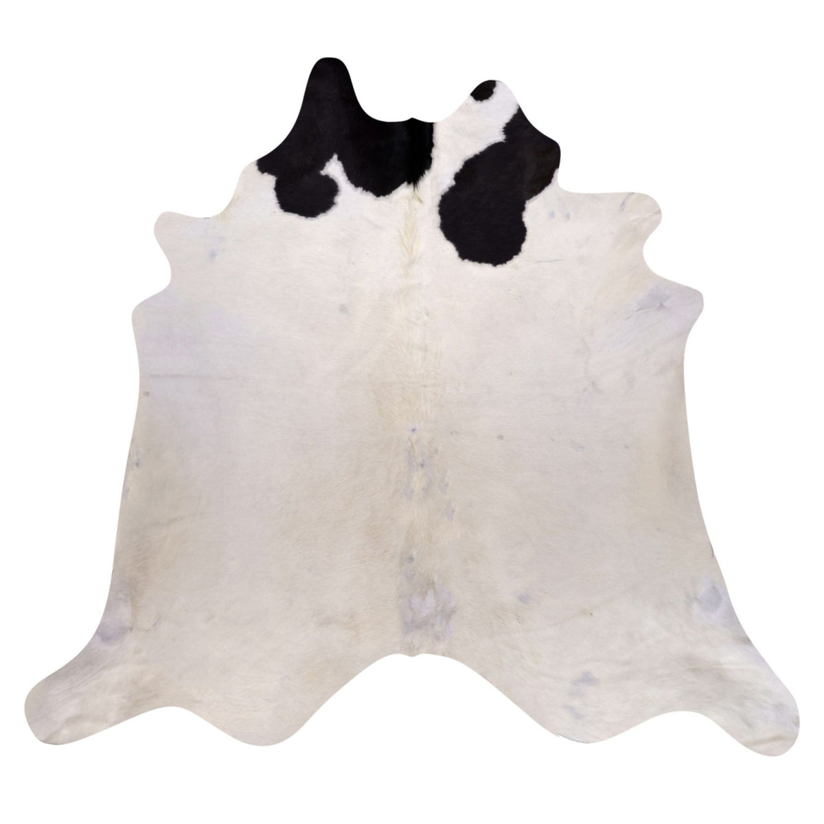 Natural Brazilian Cowhide Rug -  Ivory & Espresso