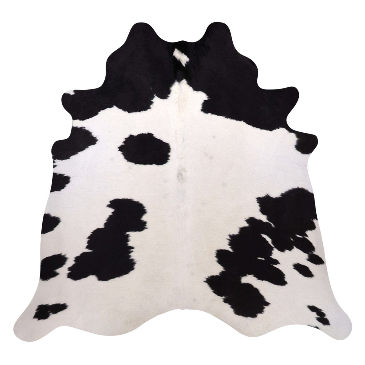 Natural Brazilian Cowhide Rug -  Espresso & Ivory
