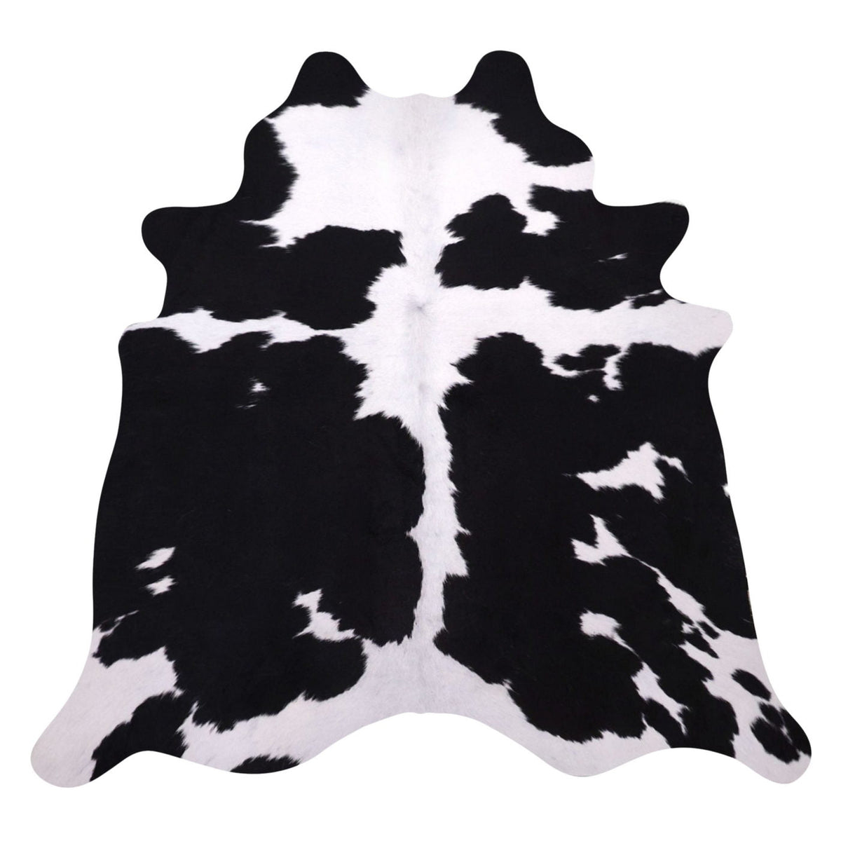 Natural Brazilian Cowhide Rug -  Espresso & Ivory