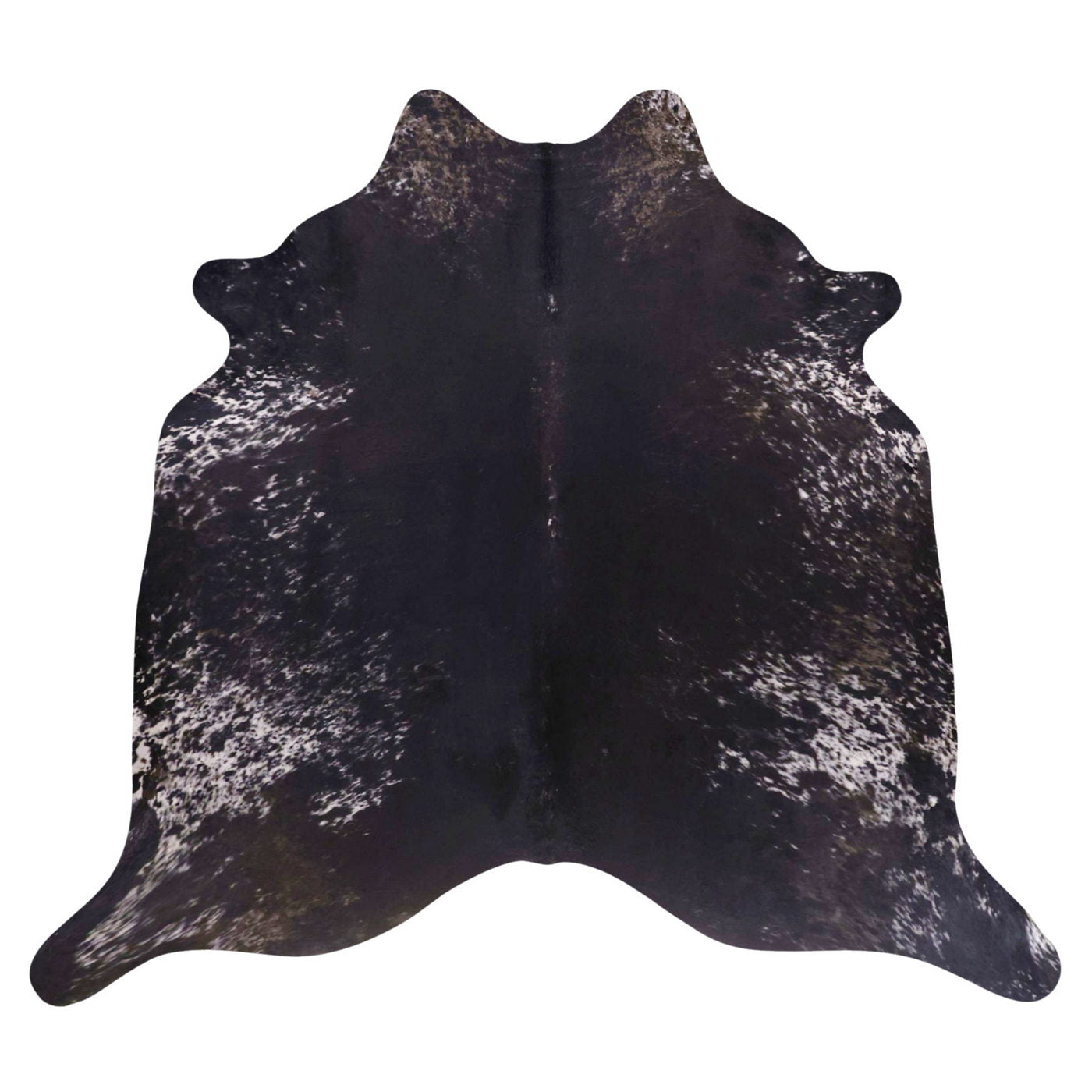 Natural Brazilian Cowhide Rug -  Espresso & Ivory