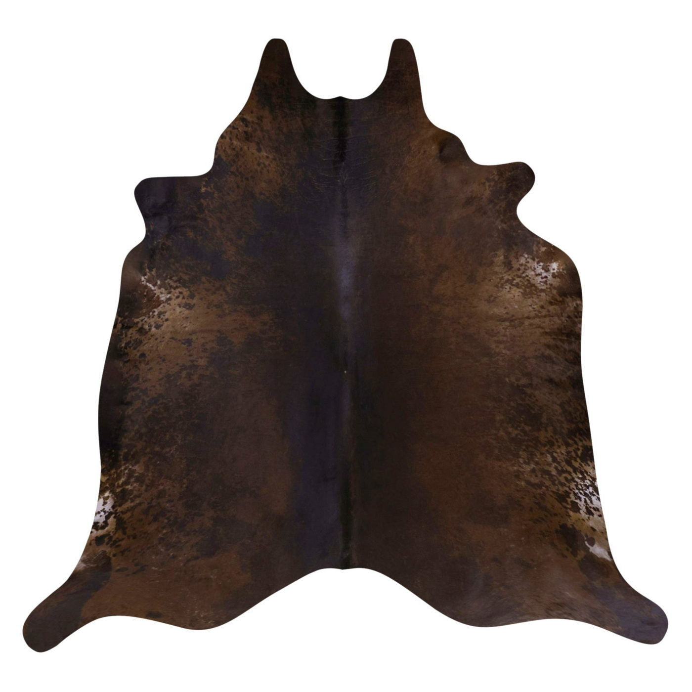 Natural Brazilian Cowhide Rug -  Espresso & Chocolate