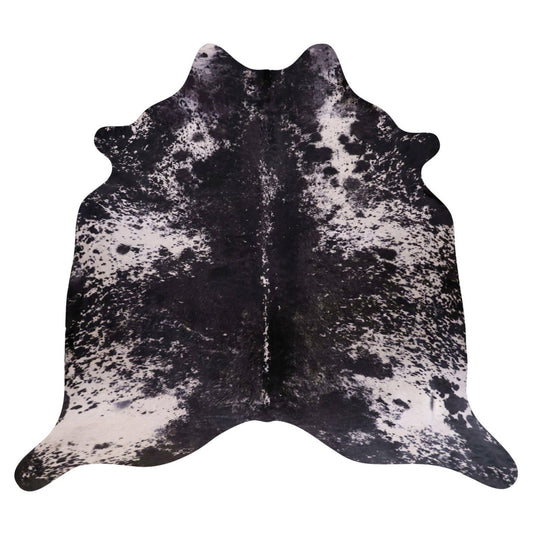 Natural Brazilian Cowhide Rug -  Espresso & Ivory