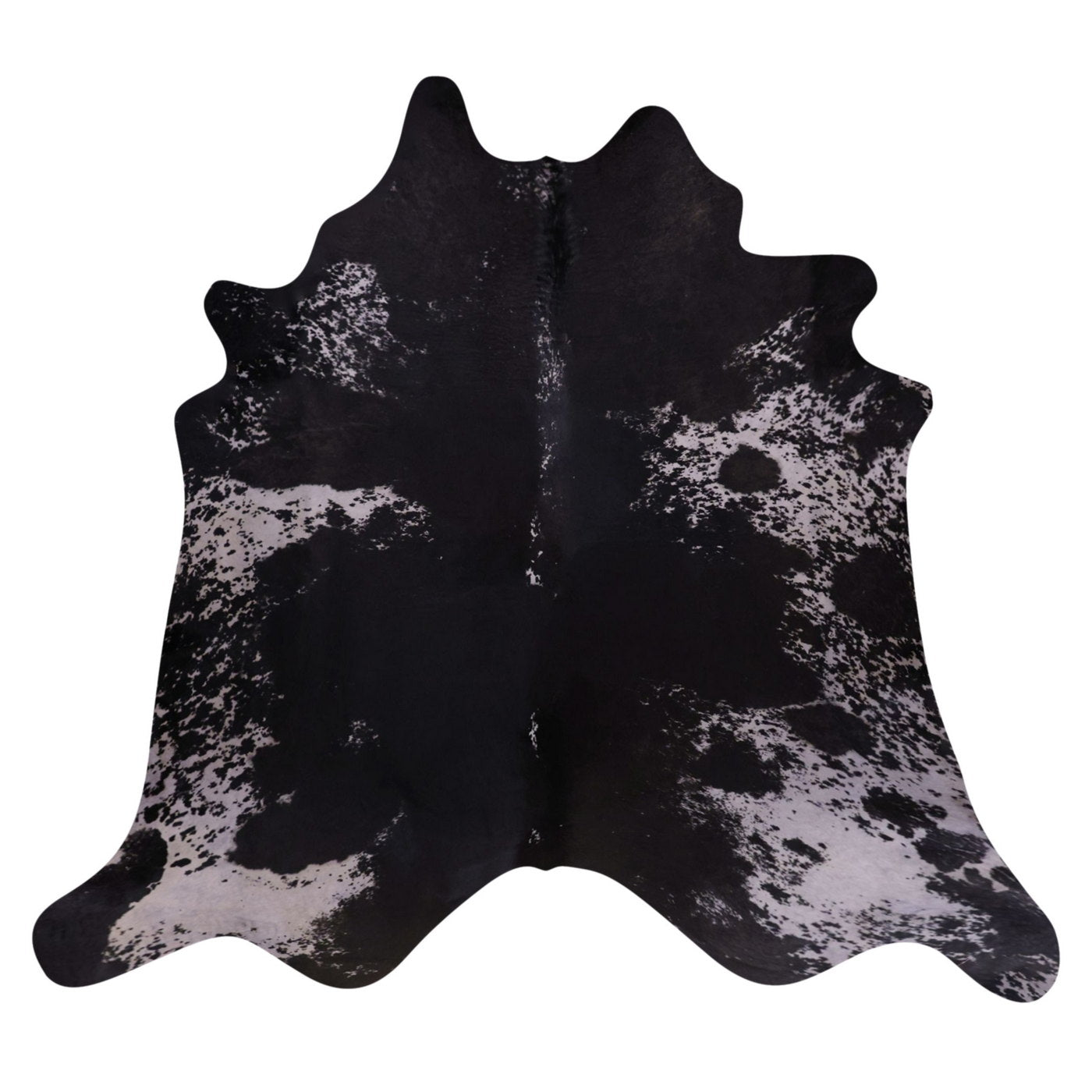 Natural Brazilian Cowhide Rug -  Espresso & Ivory