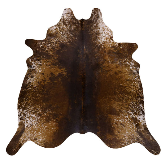 Natural Brazilian Cowhide Rug -  Mocha & Beige