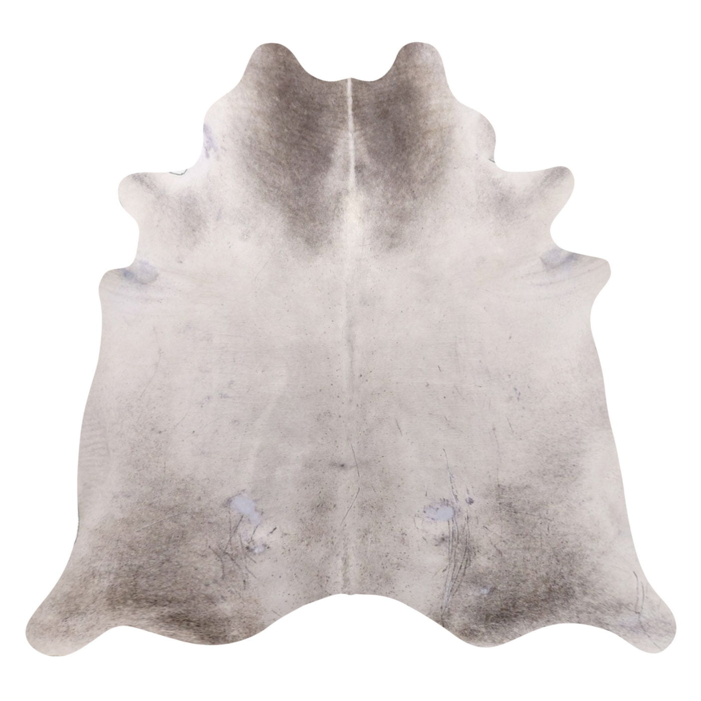 Natural Brazilian Cowhide Rug -  Ivory & Grey