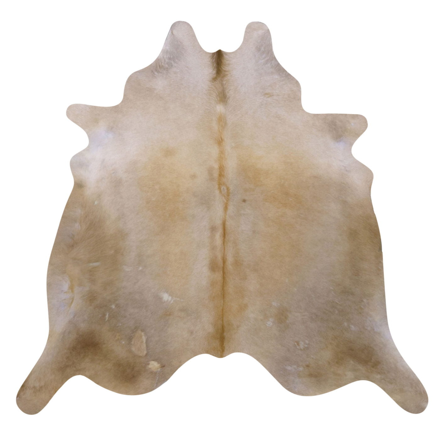 Natural Brazilian Cowhide Rug -  Beige & Caramel