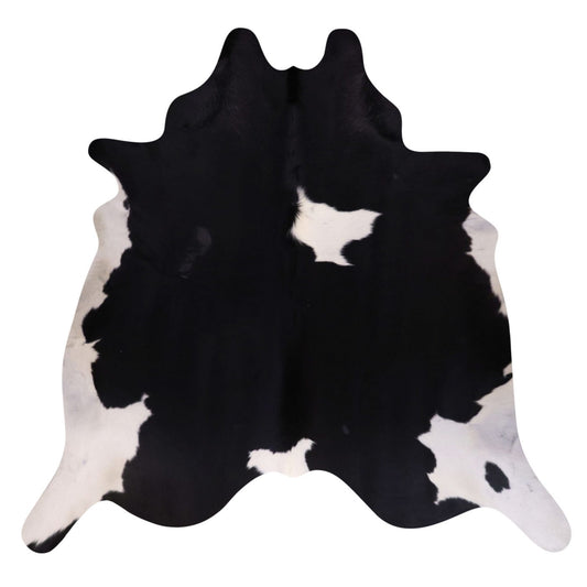 Natural Brazilian Cowhide Rug -  Espresso & Ivory