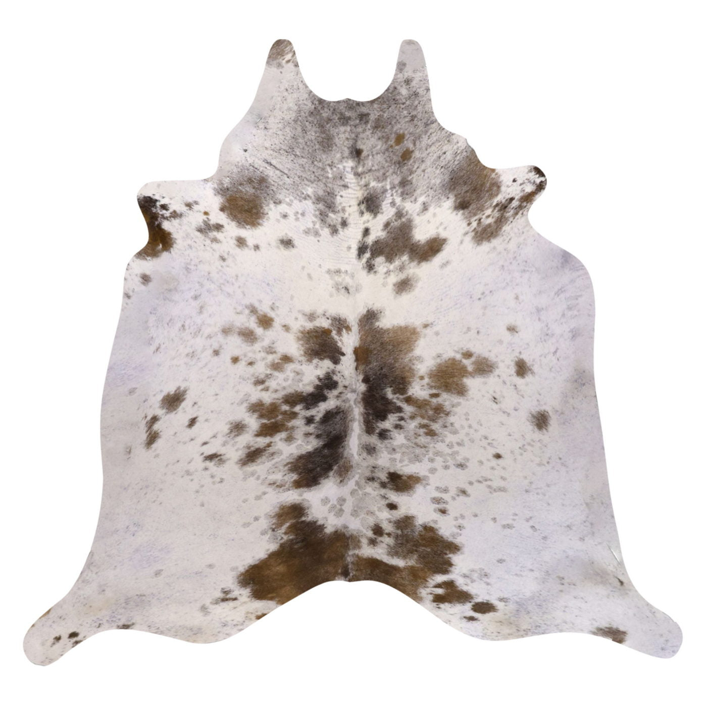 Natural Brazilian Cowhide Rug -  Ivoru, Chocolate & Taupe
