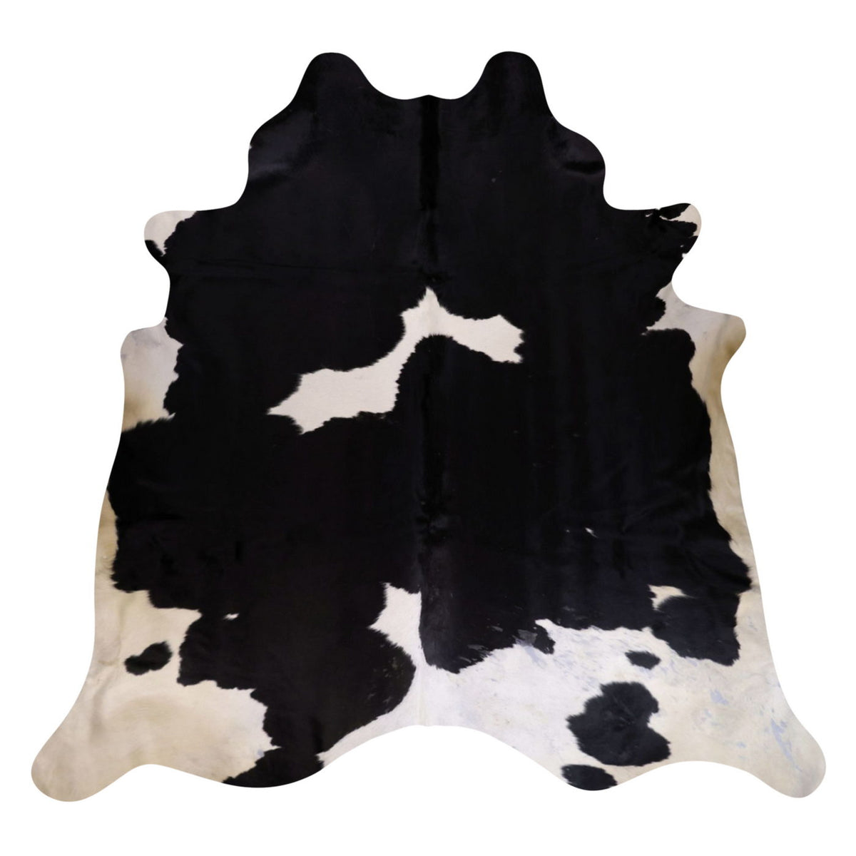 Natural Brazilian Cowhide Rug -  Espresso & Ivory