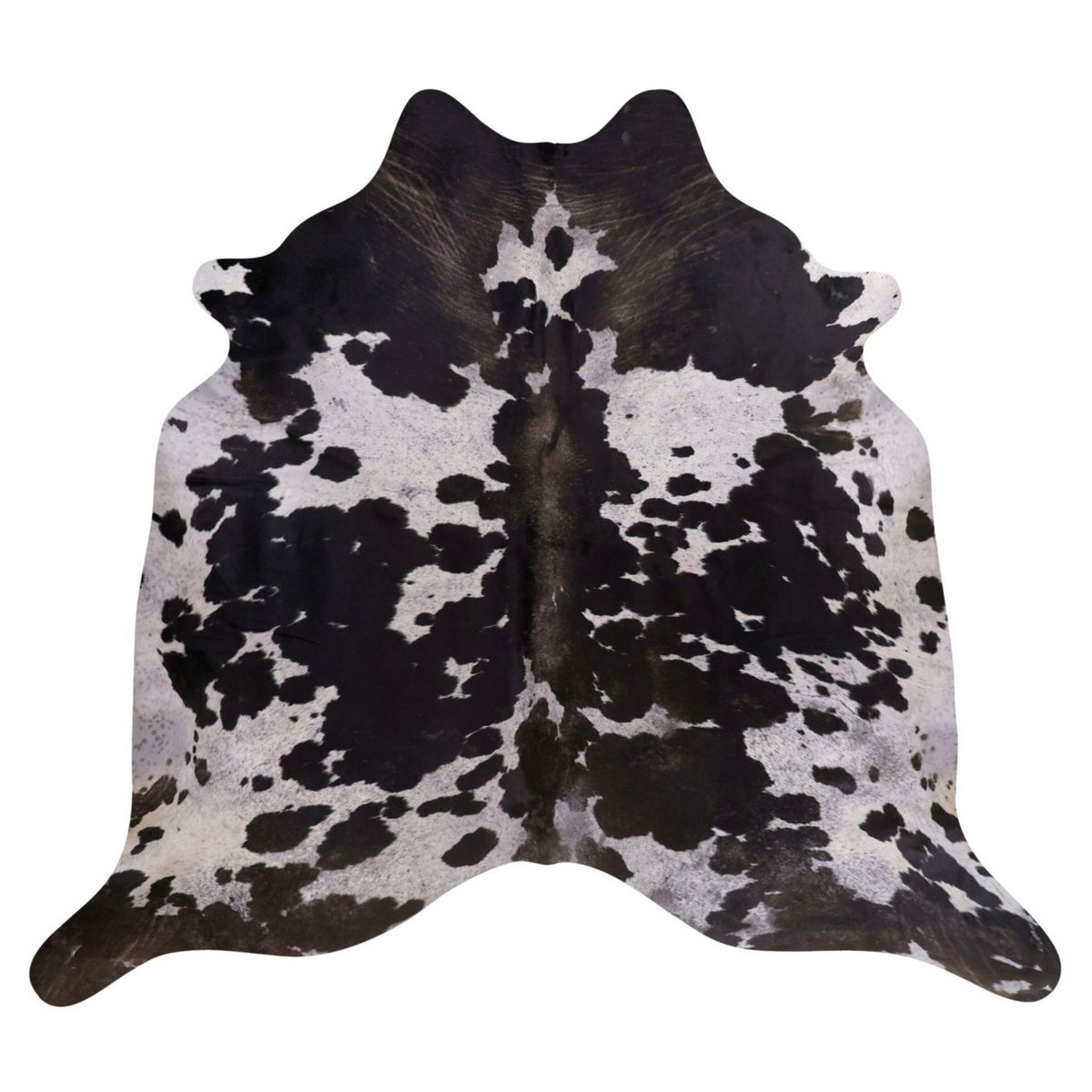 Natural Brazilian Cowhide Rug -  Espresso & Ivory