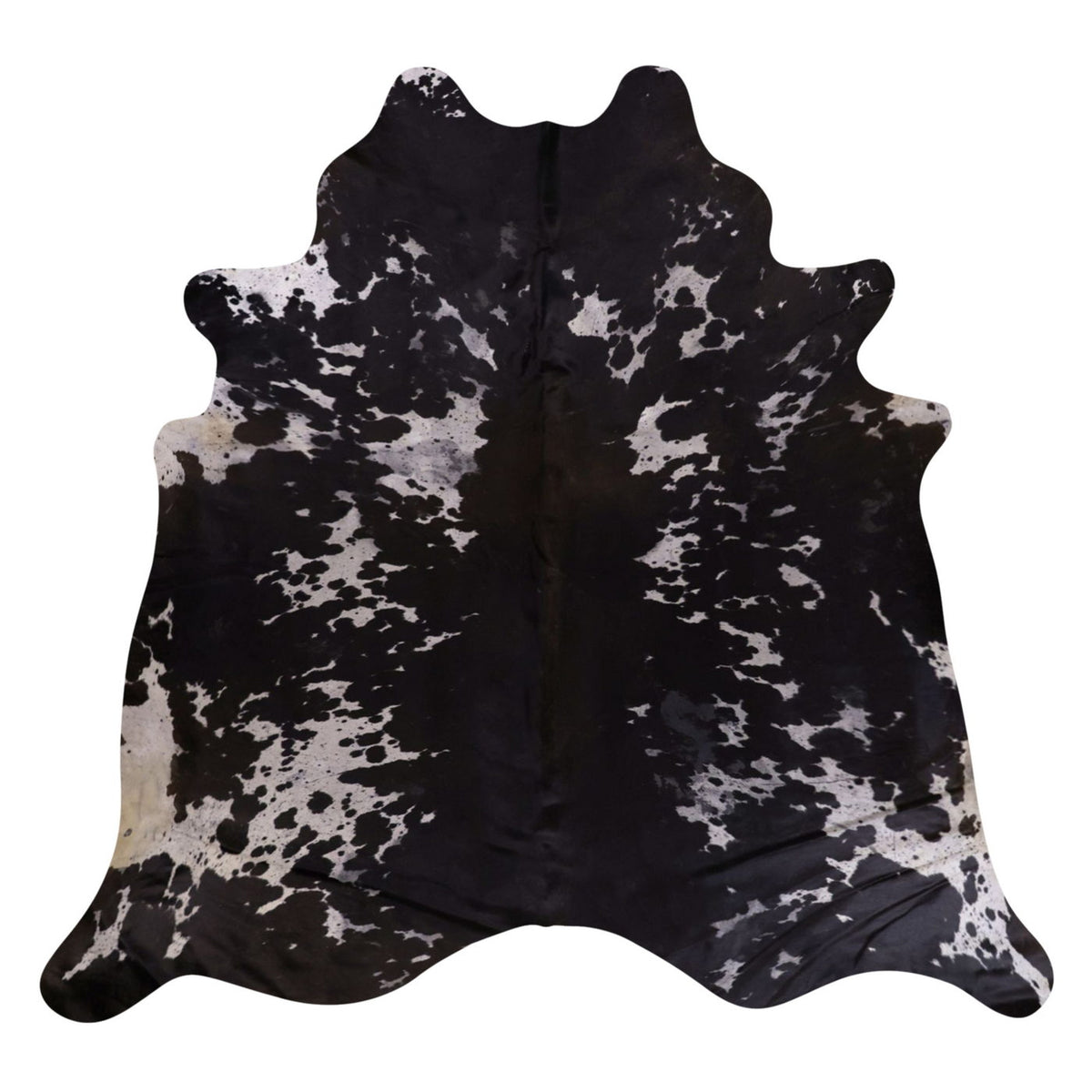 Natural Brazilian Cowhide Rug -  Espresso & Ivory